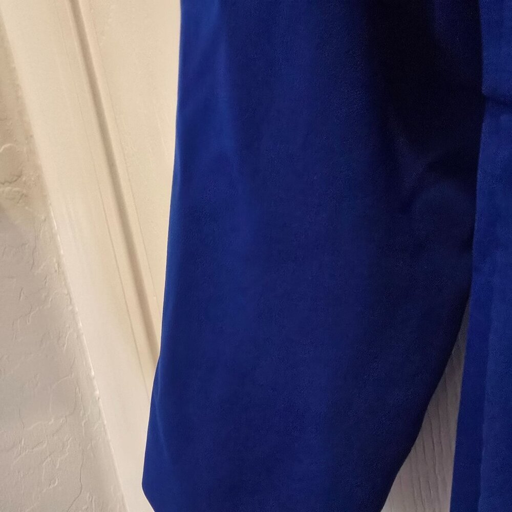Sachin & Babi Blue Patrizia Bateau Asymmetrical Midi Sheath Dress Size 14 - Picture 9 of 16